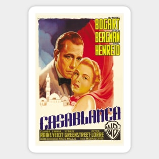 Casablanca Movie Poster Sticker